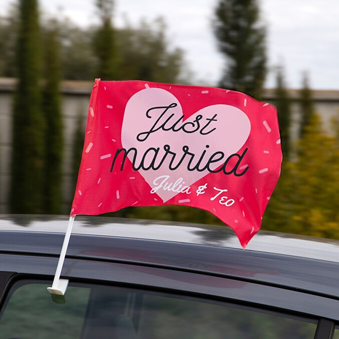 Personalised car flag