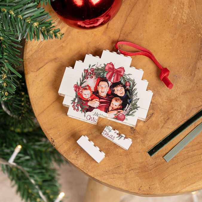 Personalisierte Weihnachtskugel Blocks