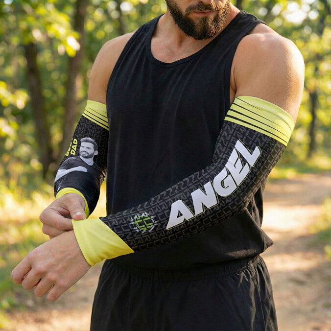 Manicotti pallavolo e running personalizzati