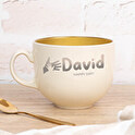 Caneca gravada Gold Latte