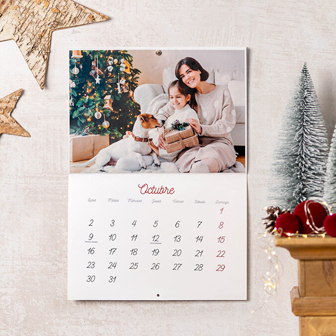 Calendario de pared A3 grapado personalizado
