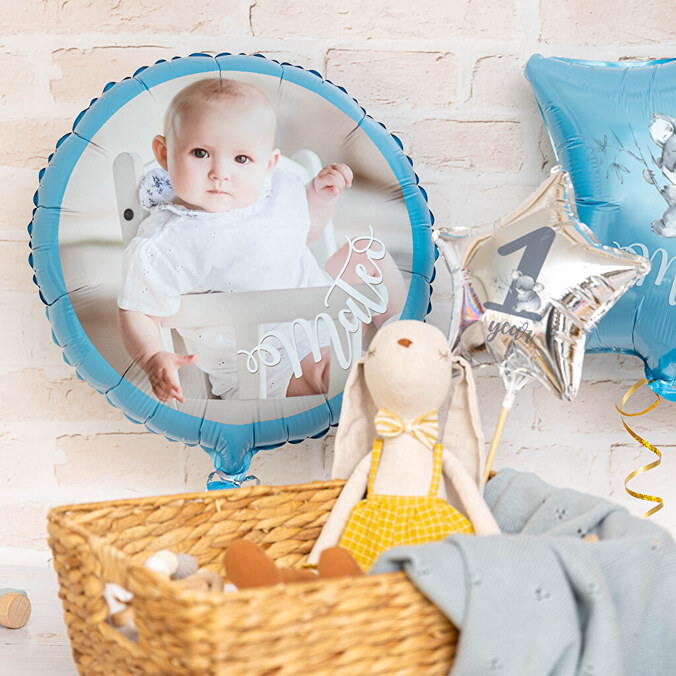 Personalised balloons with name and photos
