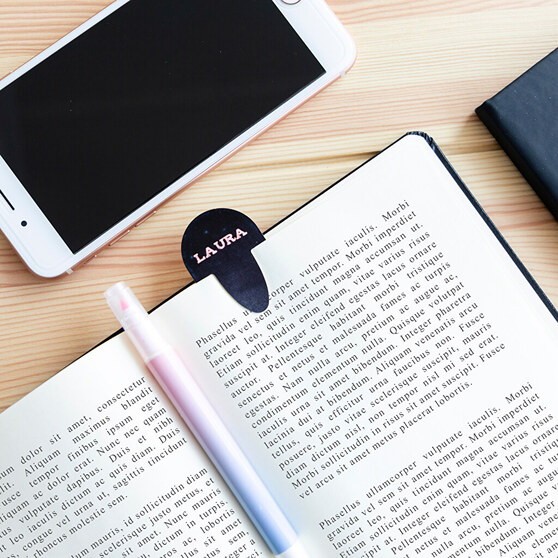 Personalised bookmarks for books Personalised bookmarks for books