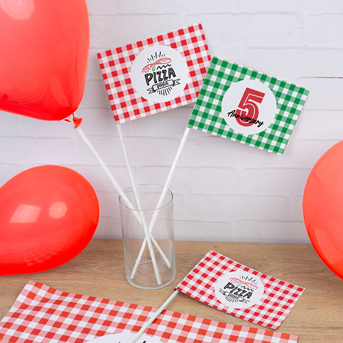 Banderitas de papel personalizadas