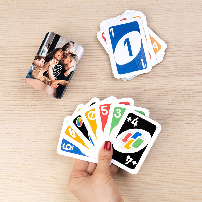 Personligt kortspil "Numero Uno" med | Wanapix