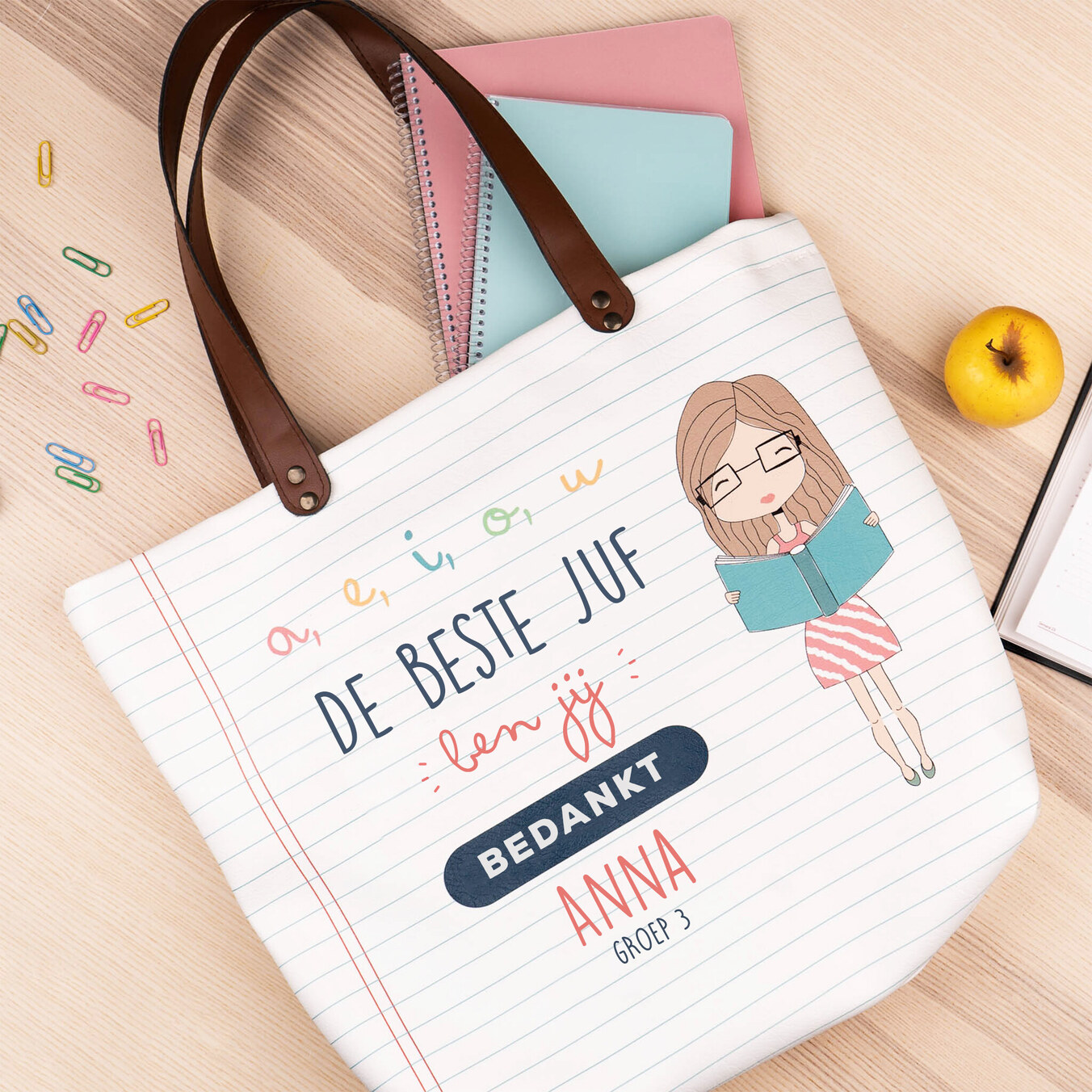 Persoonlijke shopper tas met rits