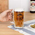 Caneca cerveja vidro transparente