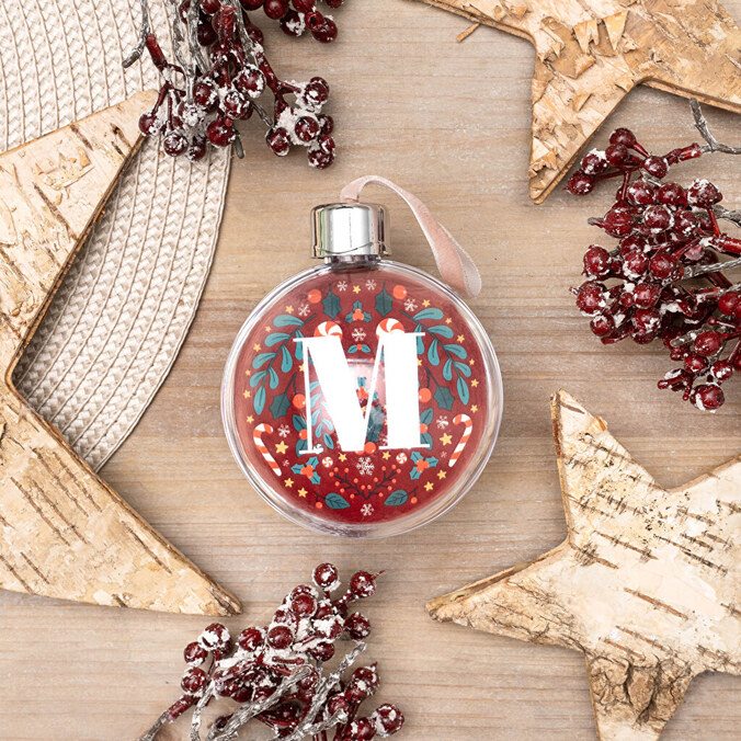 Palline sferiche per albero di natale con foto