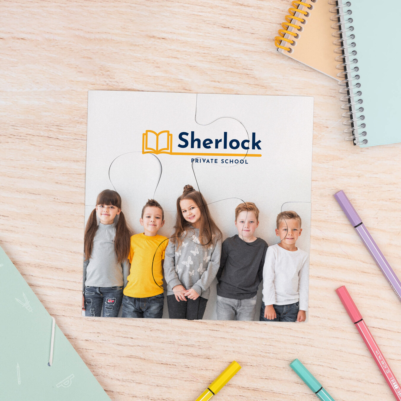 Fotopuzzle für Kinder 4 Teile drucken