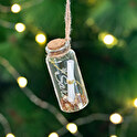 Engraved glass bottle