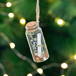 Graveret glas ornament