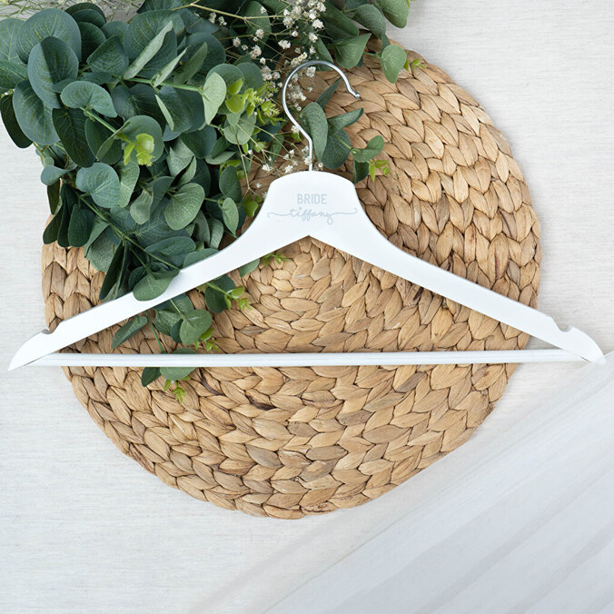 Personalised wooden hangers