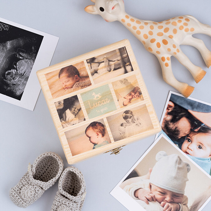 Personalised wooden keepsake boxes