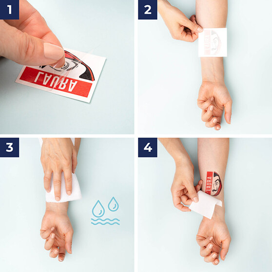 How to apply a temporary tattoo
