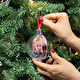 Palline sferiche per albero di natale con foto