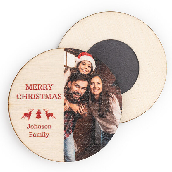 Imanes de madera personalizados