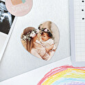 Personalizowany magnes elestyczny serce 5 cm