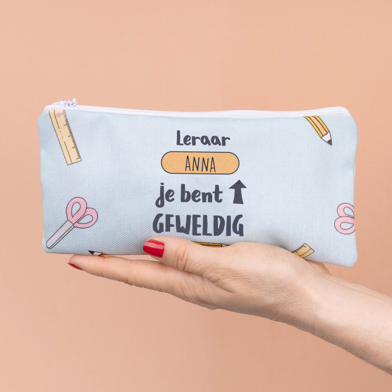School etui rechthoekig bedrukken en maken
