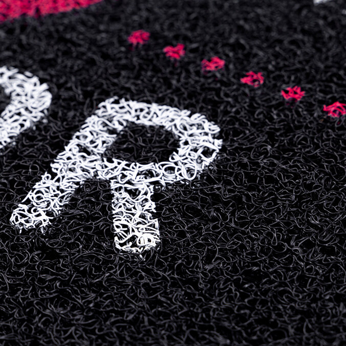 Fußmatte aus Kunststoff selber gestalten