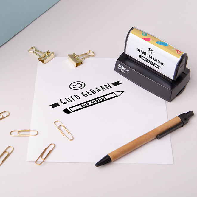 Automatisch Stempel 3x7 bedrukken Automatisch Stempel 3x7 bedrukken