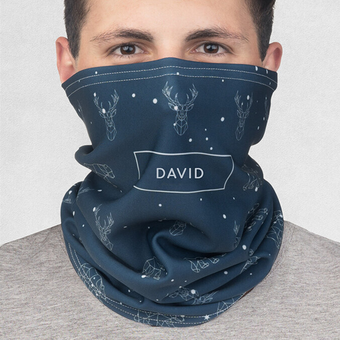 Personalised neck warmer