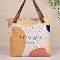 Borsa shopper con cerniera personalizzata