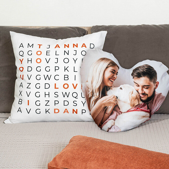 Cojín corazón 42x42 personalizado