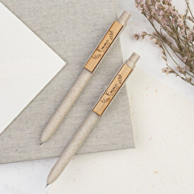Eco-friendly pen and mechanical pencil set