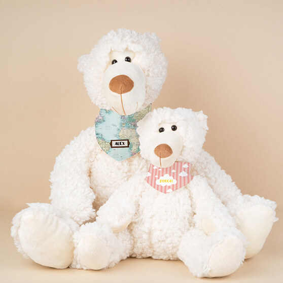 Personalised teddy bear with bandana