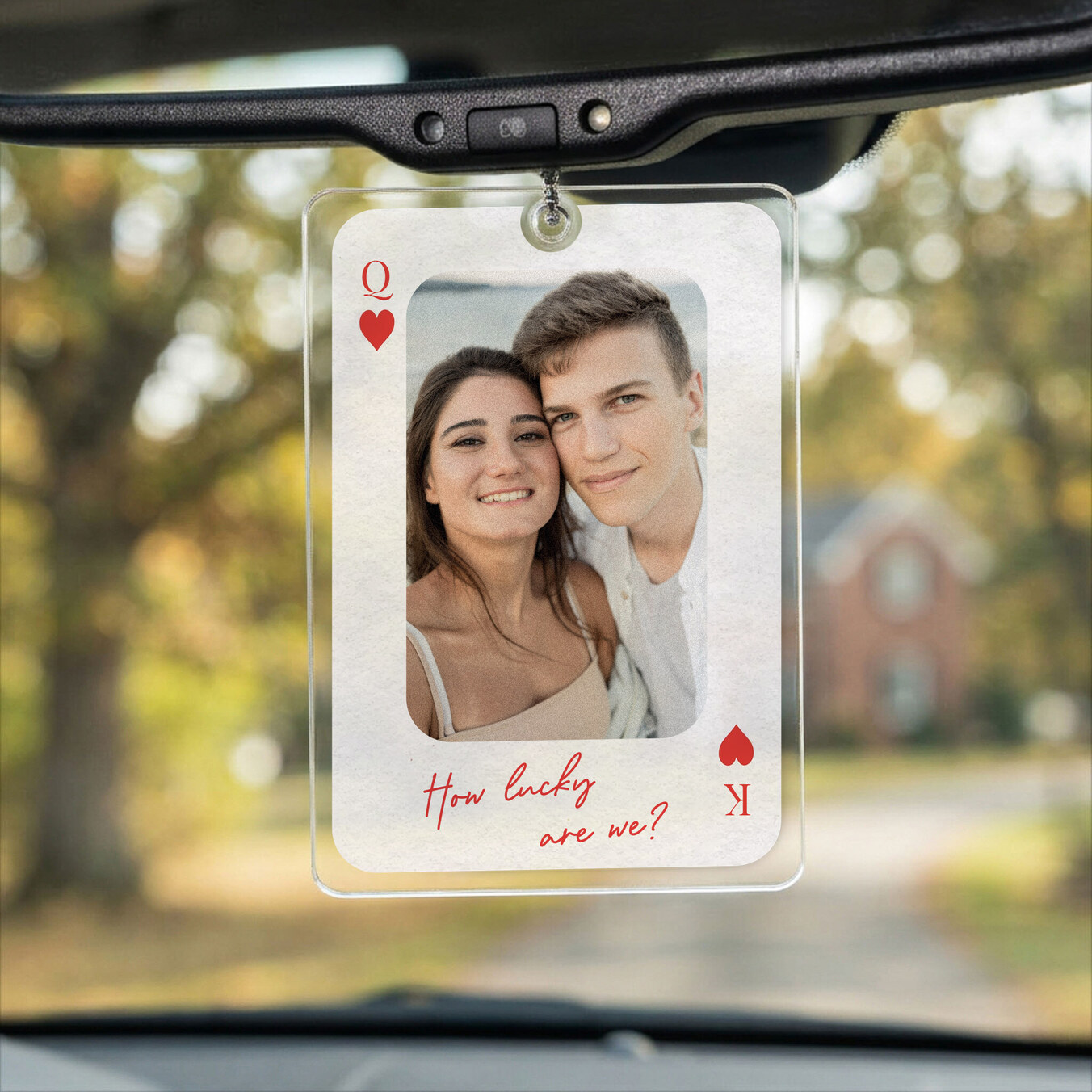 Personalised acrylic car ornament