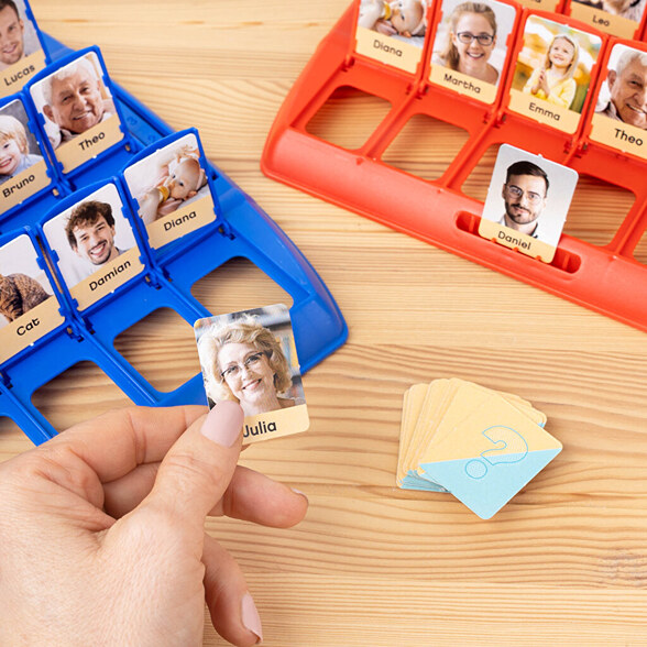Wer ist es Spiel personalisiert