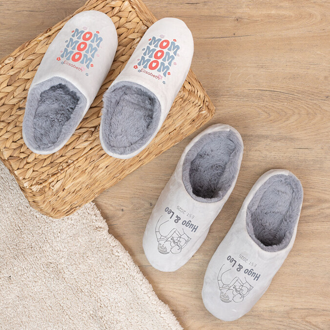 Zapatillas de estar por casa personalizadas
