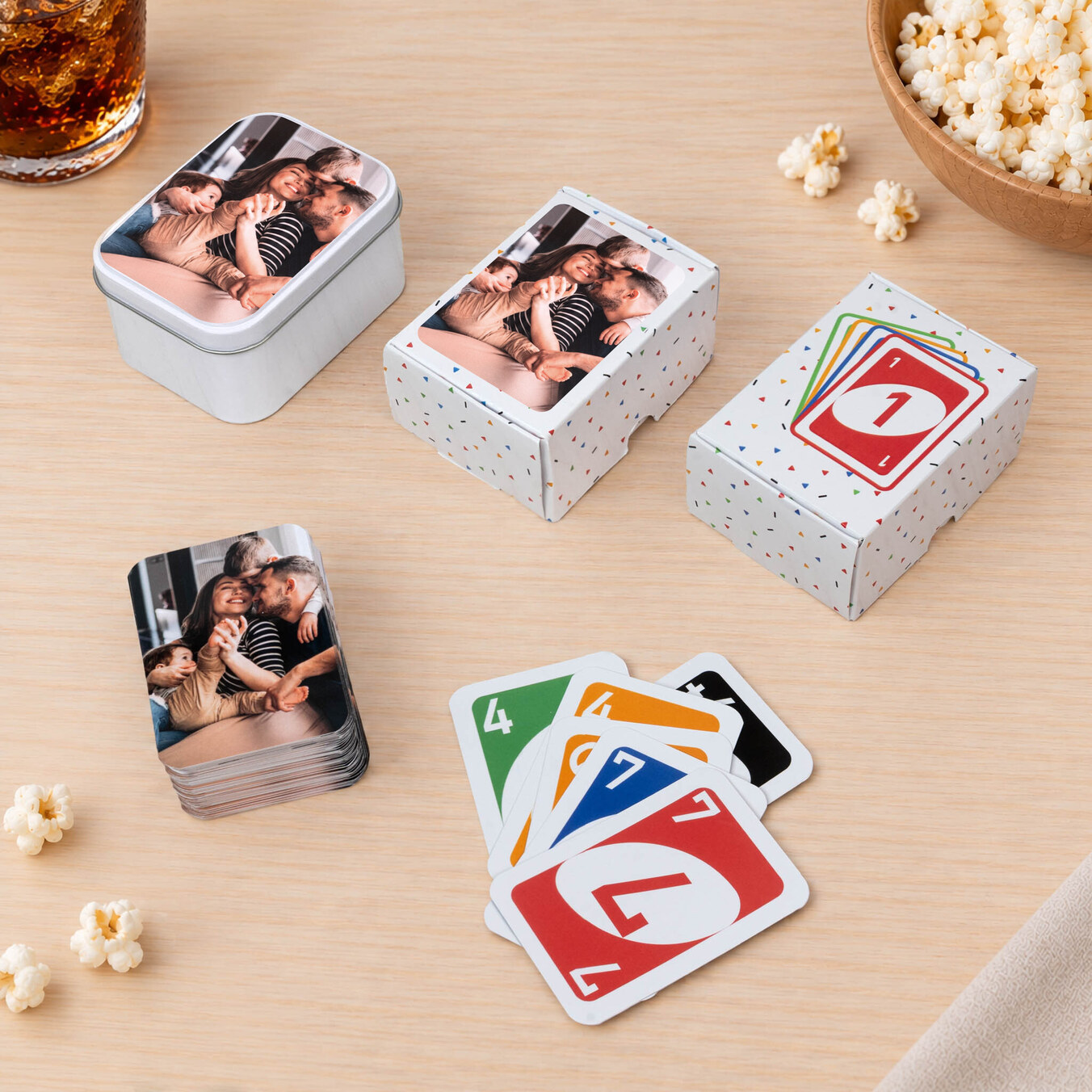 Jeu de cartes "Numero UNO" personnalisé