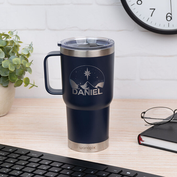Personalised double layer thermal mug