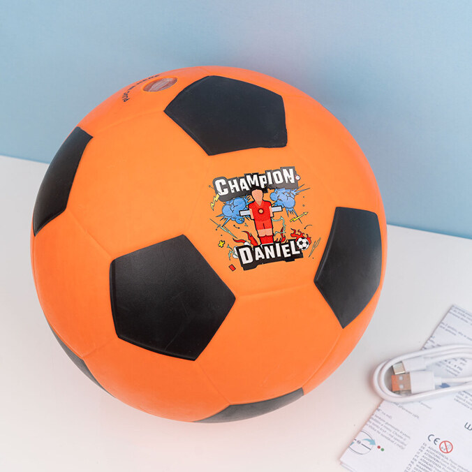 Balón de fútbol personalizado luminoso