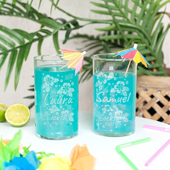 Personligt cocktail- och dryckesglas