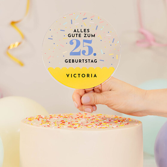 Personalisierter Cake Topper Personalisierter Cake Topper