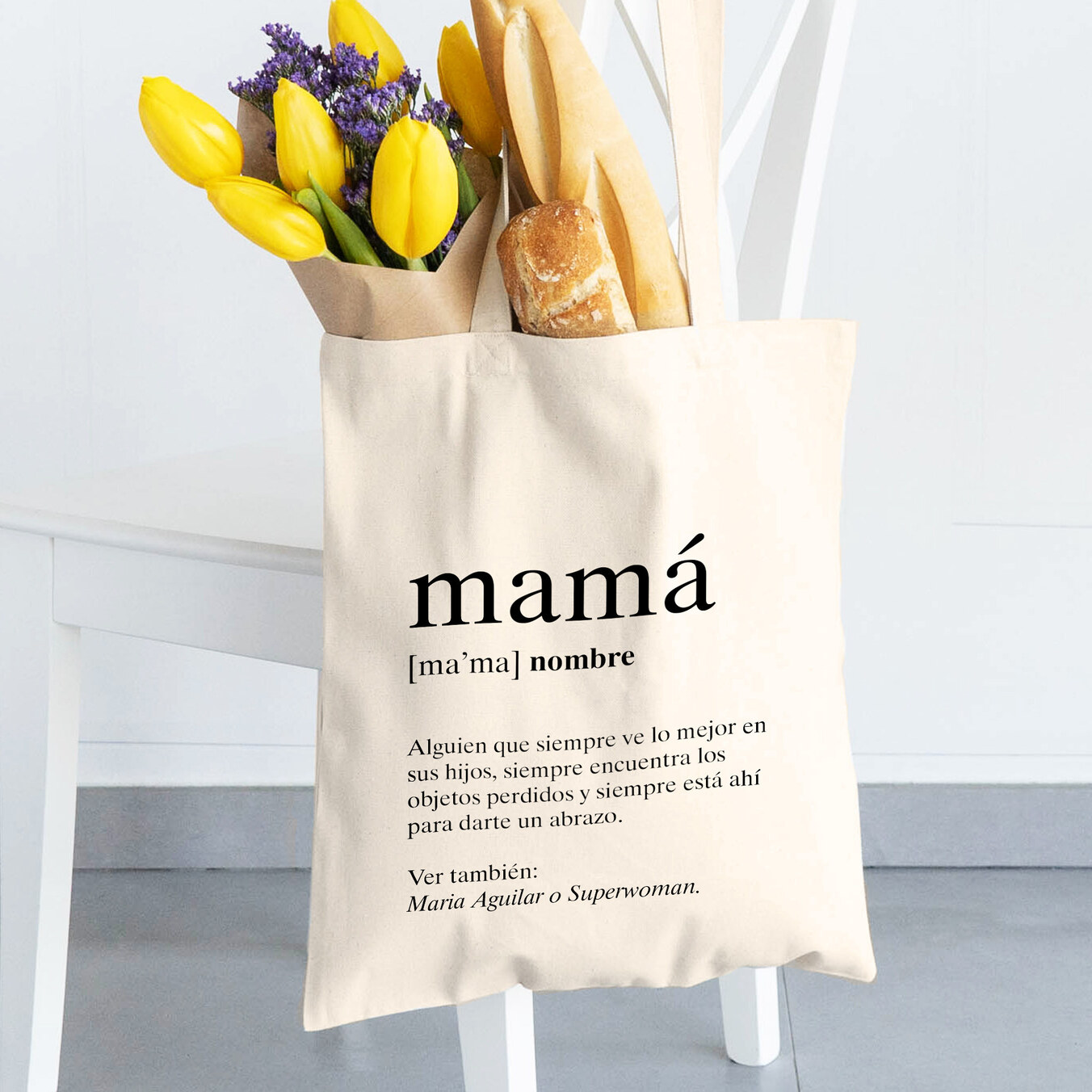 Tote Bag de algodón personalizada (1 cara)