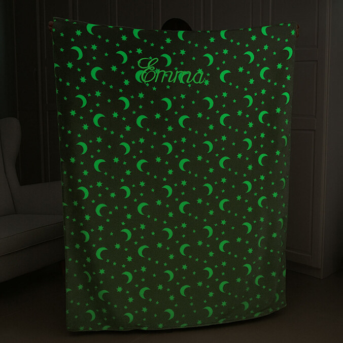 Personalised Glow In The Dark blanket