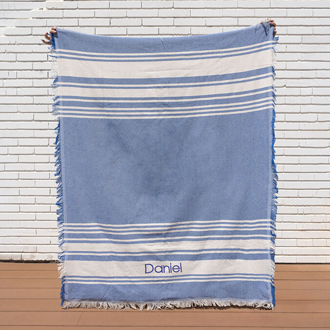 Toalla fouta bordada