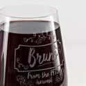 Gepersonaliseerd wijnglas met etui