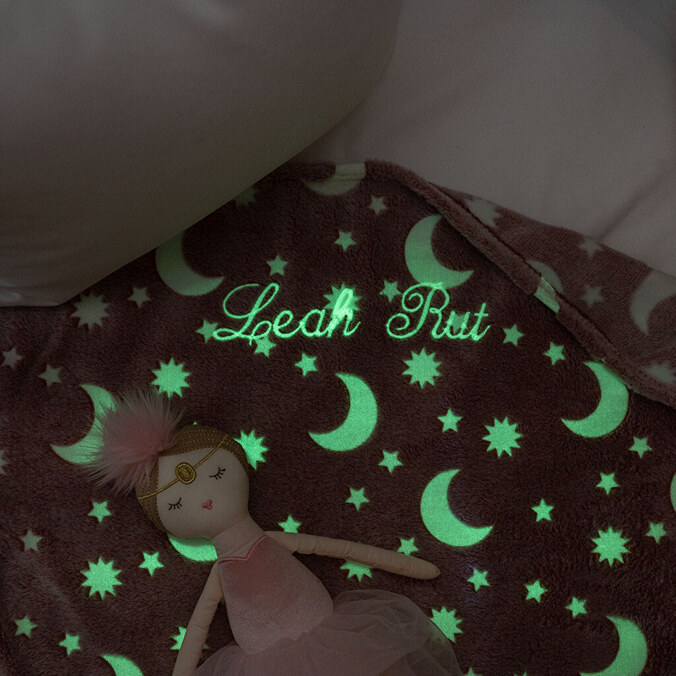 Personalised Glow In The Dark blanket
