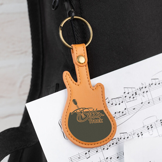 Llavero personalizado porta púas de guitarra