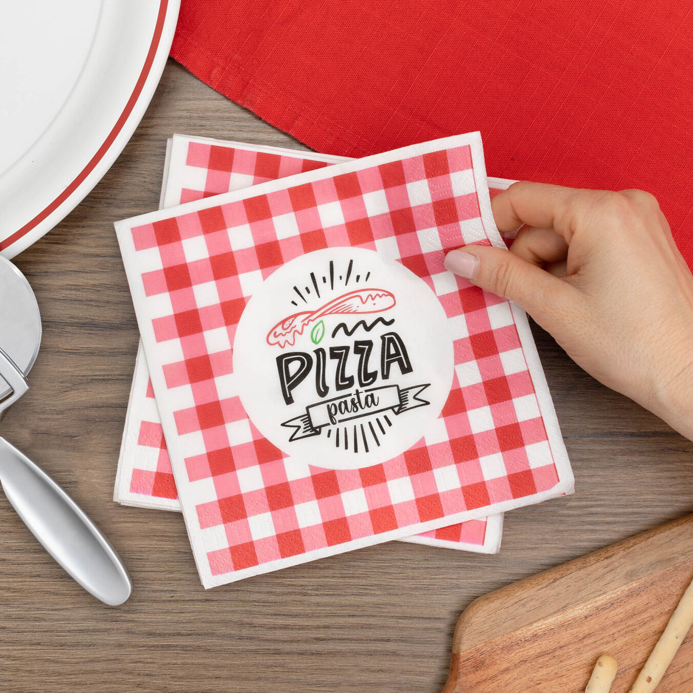 Papieren servetten bedrukken