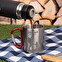Grawerowany stalowy kubek z karabińczykiem