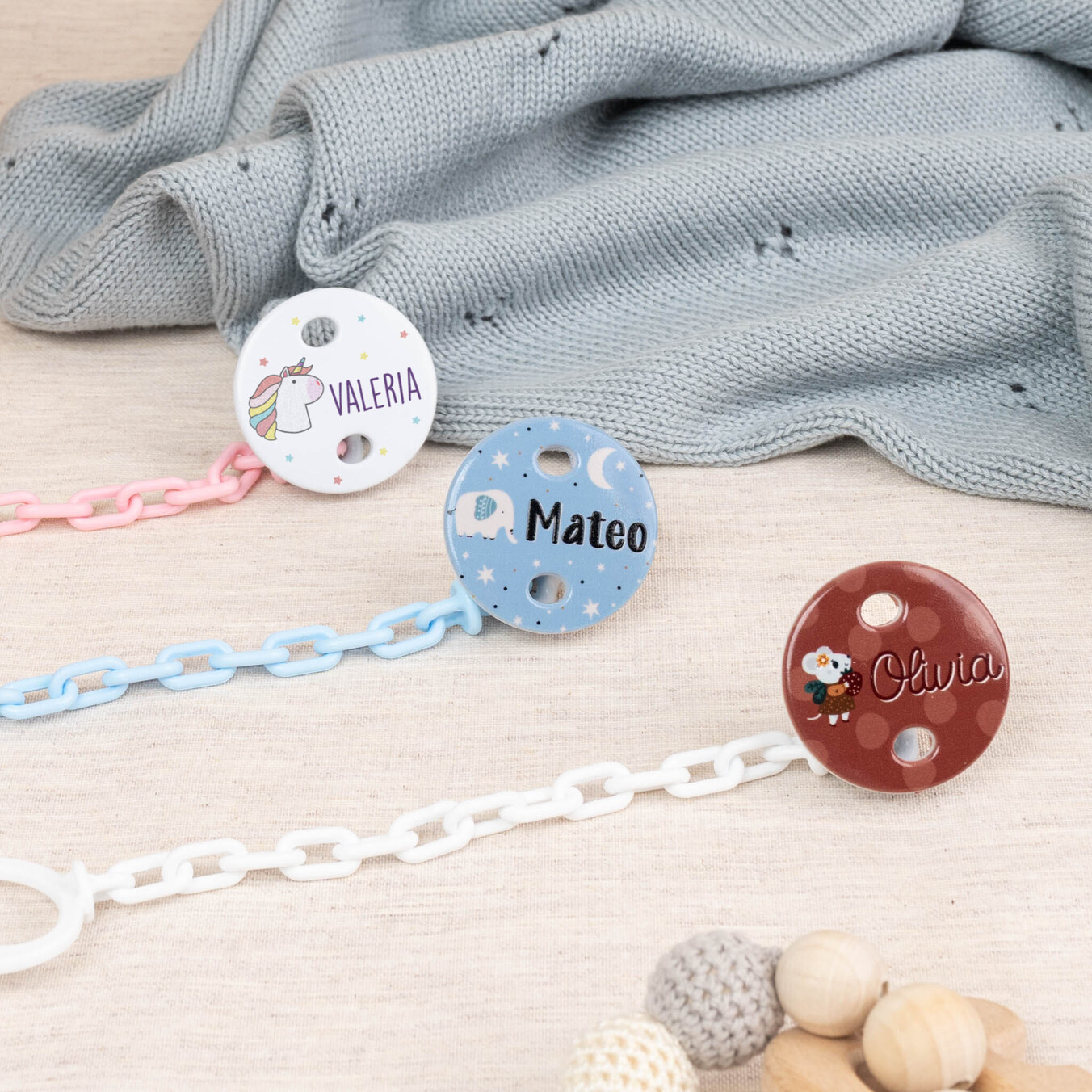 Catenella portaciuccio personalizzata