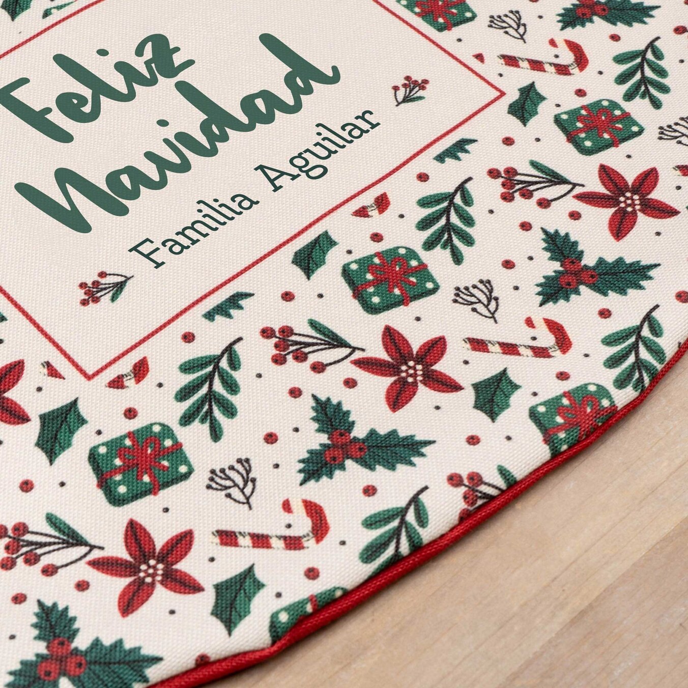 Faldas personalizadas para el árbol de Navidad