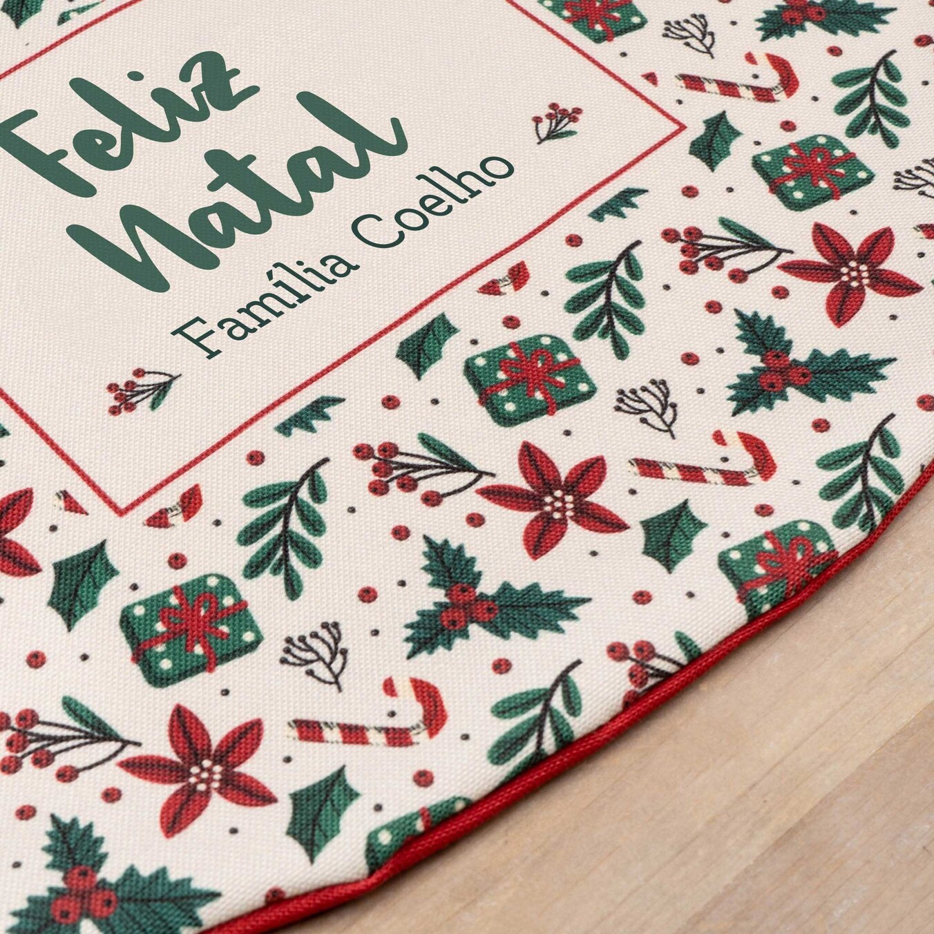 Saias personalizadas de árvore de Natal