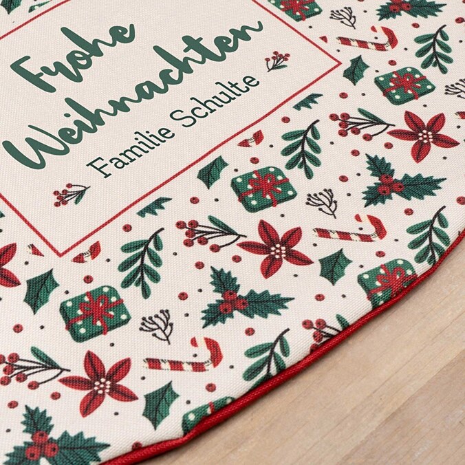 Personalisierter Weihnachtsbaumrock