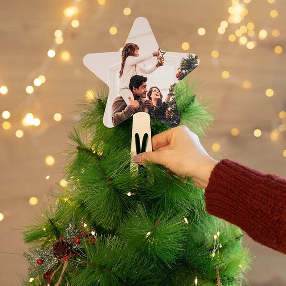 Punta albero di Natale personalizzata